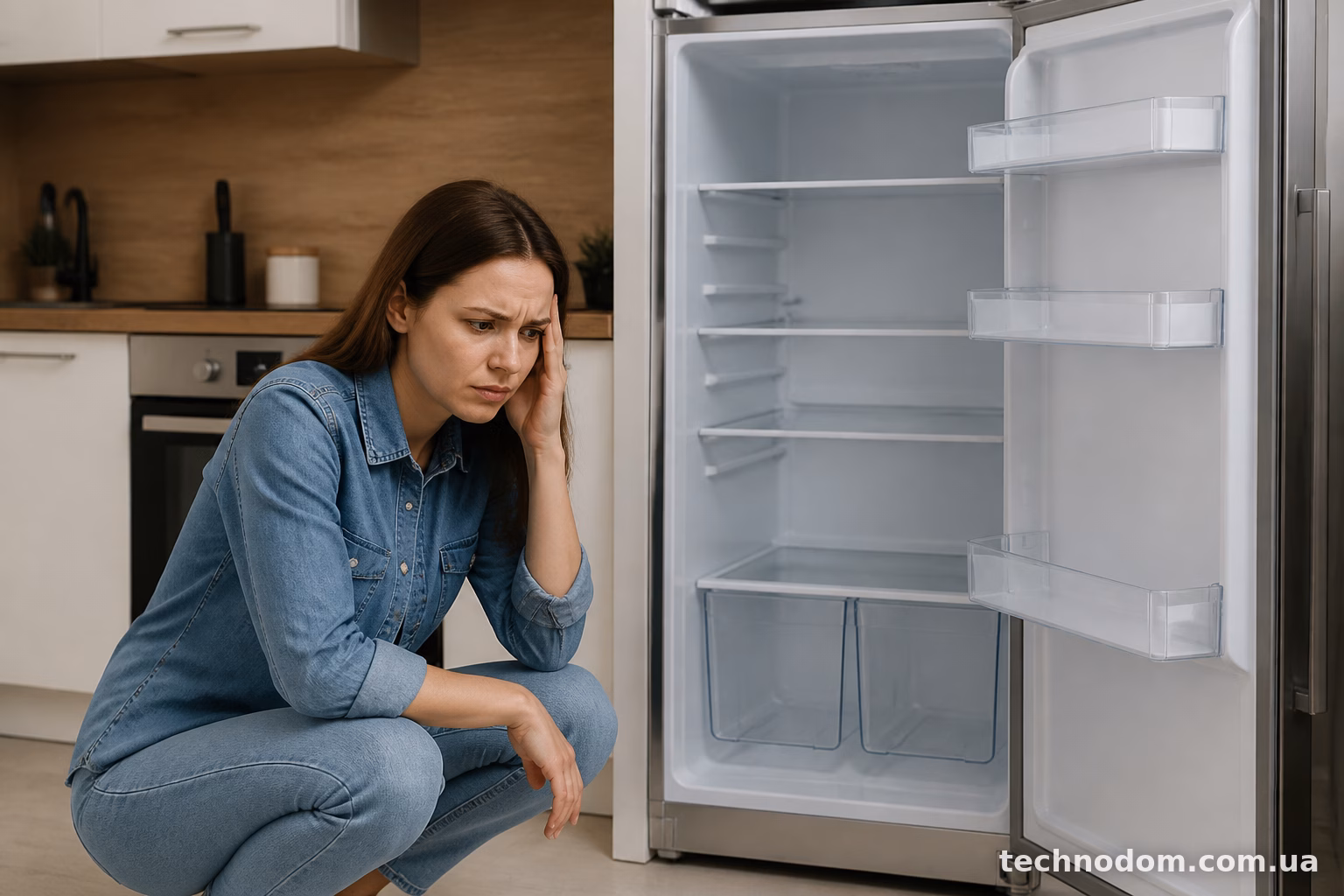 Bosch KGN36NL306 не охолоджує після відключення світла